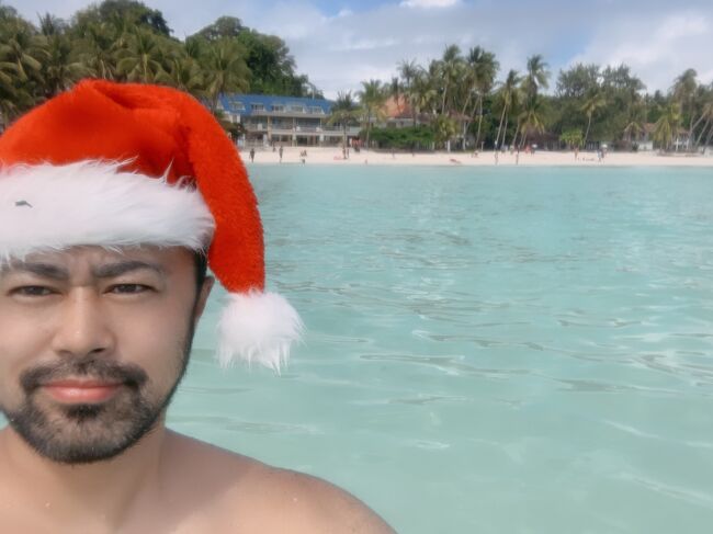 ボラカイ島でクリスマス^_^<br />クリスマスプレゼントは晴!