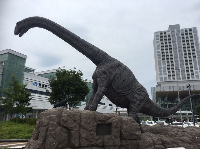 夏休みに2泊3日で福井へ。恐竜博物館、東尋坊、越前大野を観光してきました。