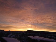 グランドキャニオンの朝日と夕日