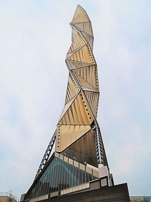 GREAT MONUMENTS OF THE WORLD　アート　デザイン　建築 水戸18 水戸芸術館b アートタワー 高さ100mのシンボル塔 ☆二重