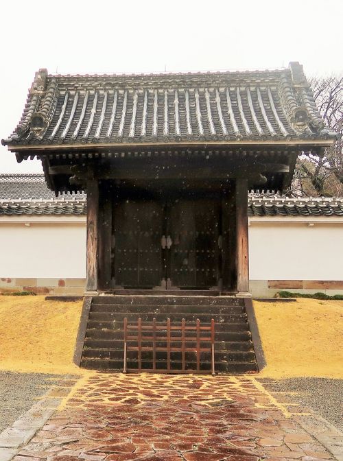 水戸21 弘道館 正門(国指定重要文化財)☆左近の桜・御手植えの 水戸21 弘道館 正門(国指定重要文化財)☆左近の桜・御手植えの