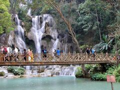 のんびりルアンパバーン個人旅行 3.　 象乗り、水遊び、クアンシーの滝　現地ツアー