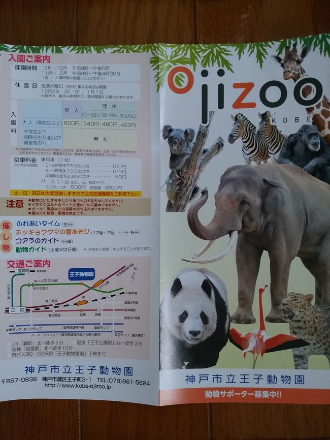 神戸市立の王子動物園に行って来ました。<br />４歳の孫を連れて一日遊んで来ました。<br />