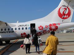 HND（JL113)→ITM（AMX802/JL3881）→KＭＪ、代役JACのATR42で熊本へ。