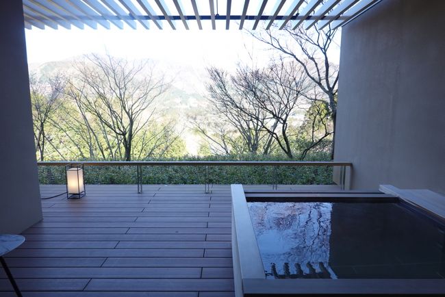 昨年オープン直後に宿泊した界 仙石原へ、桜の季節に再訪した旅行記その2です。<br /><br />家族3人分の荷物は今回もリモワ65?のスーツケースひとつにまとめました。<br />1泊2日には大きいですが、コートやお土産も余裕で入る大きさです。<br /><br /><1歳児1泊2日の持ち物><br />・洋服+肌着+靴下3セット<br />・スニーカー<br />・スタイ、ビブ<br />・オムツ7枚、防臭袋、おしりふき<br />・ハンドタオル、ティッシュ<br />・ピジョン 電動鼻吸い器+鼻用ベビーミスト<br />・離乳食5食分<br />・子供用スプーン、フードカッター<br />・ベビーマグ<br />・使い捨てスポンジ、ペーパータオル、カットした純石けん(スプーンやマグ洗う用)<br />・子供用はぶらし<br />・ヒルドイドフォーム<br />・Cocoon Cam(ベビーモニター)<br />・カトージ プレイヤード(ヤマト宿泊施設用往復便にて別送)<br />・羊のぬいぐるみ、リュック<br /><br />カメラはiPhoneと、SONYのRX100Ⅵです。