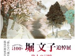 今年、生誕100周年でもあり追悼展でもある堀文子展。透明感溢れる不思議な絵が素敵。