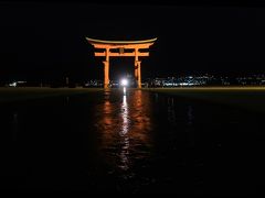 厳島神社、夜の部、海外の人が意外と多かった、シカたちも多いけど笑　2019 春