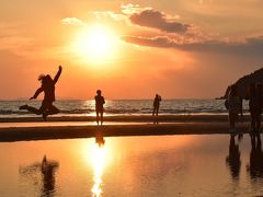 桜の咲き始めた紫雲出山と美しい夕陽の父母ヶ浜 ～浦島伝説と日本のウユニ塩湖～（香川）