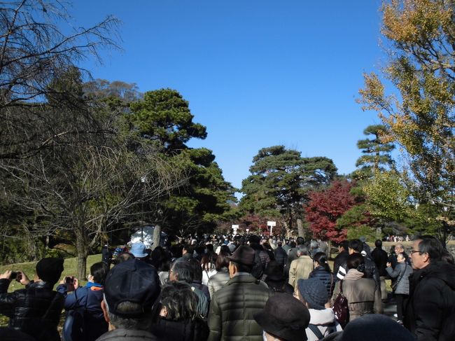 皇居乾通りの一般公開です。