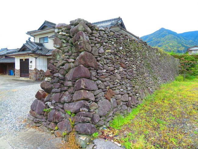 天草ジオパーク棚底城石垣群とコグリ!倉岳由来の安山岩!天草市立倉岳小学校!熊本・天草 島巡り 2019年4月 3泊4日1人旅(個人旅行)６１