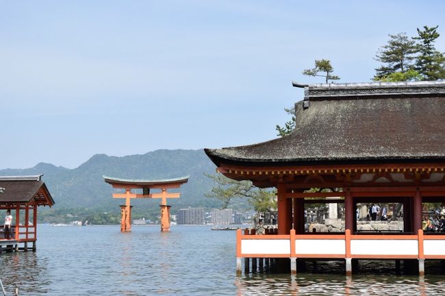 広島旅行.宮島、厳島神社、牡蠣、ウニ、ドライブ