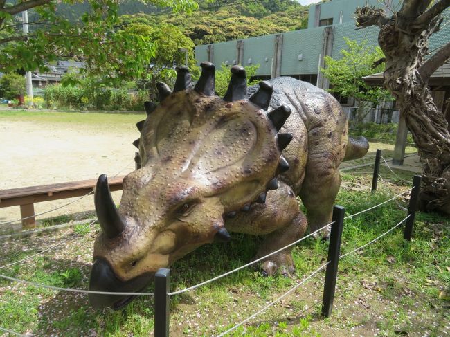 トリケラトプス♪ティラノサウルス♪しいがる３号♪与一ヶ浦港♪しおさい館♪熊本・天草 島巡り 2019年4月 3泊4日1人旅(個人旅行)６４