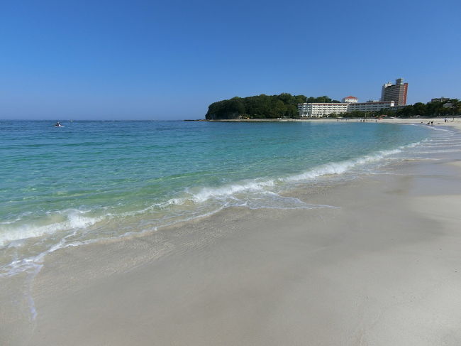GW後半の3泊4日で南紀白浜マリオットホテルに泊まりました。何と白浜はGW中に海開きがあるとのことであわよくば海水浴がしたいなぁ