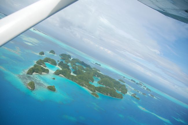 2018 パラオ旅行記  （５）最終日は「空から眺める絶景のパラオ」