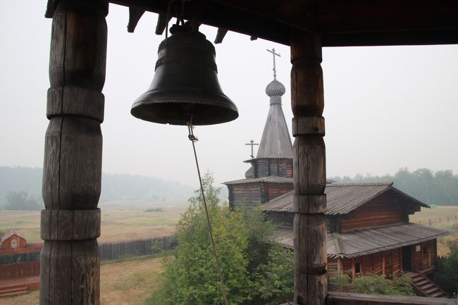 2018年シベリア・サハ共和国ヤクーツクへの旅（23）ソツィンツィ編その１：木造建築が移設された広大なドルージュバ（友愛）野外建築博物館