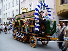 2007年ドイツ＆オーストリアの旅最終日、ミュンヘン街歩きをしていてホフブロイハウスのパレードに遭遇