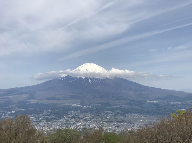 ゴールデンウィークの後半、天気が良さそうだったので、富士山を眺めに金時山に登ってみました。<br />小田原からバスで手軽に行けるアクセスの良い場所でした。<br /><br />■ルート<br />・05月05日 東京ー小田原ー仙石原ー金時山ー仙石原ー小田原ー東京<br /><br />■電車・バス<br />・東京06:26→小田原07:01（ひかり501）<br />・小田原07:10→仙石原07:49（バス）