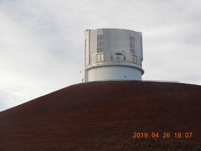 ｛ハワイ島｝「すばる望遠鏡」動画有 マウナケア山（4200m）　2019 04 26