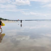 バリで年越し 2018-2019 (3) ユウニ塩湖のように綺麗だったクタビーチ