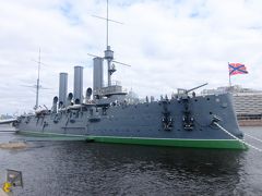 サンクトペテルブルグで7泊(7)： 巡洋艦オーロラは日露戦争日本海海戦にも参戦したが，ロシア革命の10月革命の象徴にもなっている