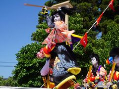 ホーランエンヤ 中日祭～櫂伝馬船は、出雲郷橋付近を周遊。その後は、参道に上がって阿太加夜神社へ向かう陸船に。眼前の櫂伝馬踊りがまた圧巻です～