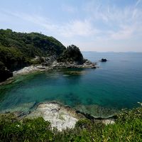 2019.5和歌山・和歌の浦ドライブ旅行3-雑賀崎，番所の鼻，番所庭園　海がきれい