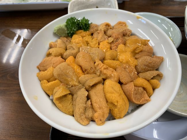 積丹のウニを食べたいと友人たちと週末を利用して北海道へ<br />なんとこの日は解禁日でした♪<br />美味しいウニとともに先っちょの岬とかにもチャレンジできました<br /><br />【行程】<br />6/1 東京~札幌~岩内~神威岬~島武意海岸~黄金岬~積丹<br />6/2 積丹~札幌~東京<br /><br />【フライト】<br />01 JUN JL 501 Y HND CTS 0630 0800<br />02 JUN JW920 Y CTS NRT 1730 1905<br />(JALのHPで購入した先特航空券「羽田(HND)/新千歳(CTS)」)<br />(バニラ航空のHPで購入したエコノミー航空券「新千歳(CTS)/成田(NRT」)<br /><br />【宿泊】<br />6/1 積丹 鱗晃荘 大部屋1泊2食付