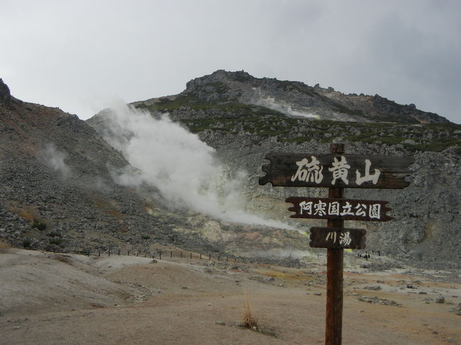 知床のバスツアーに参加してきました。<br /><br />１日目 <br />博物館網走監獄 ⇒天都の宿網走観光ホテル宿泊<br /><br />２日目<br />知床観光船おーろら ⇒ 知床一湖 ⇒知床峠 ⇒オシンコシンの滝 ⇒ 天に続く道 ⇒ 川湯温泉 欣喜湯宿泊<br /><br />３日目<br />硫黄山 ⇒摩周湖 ⇒ 阿寒湖 ⇒オンネトー<br /><br />写真はないですが、バスの窓から丹頂鶴や鹿も見ました。