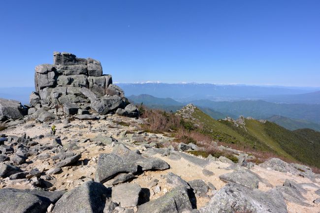 鉄道利用で登山に行ってきた。<br />富士見平小屋でテント泊し金峰山登山。