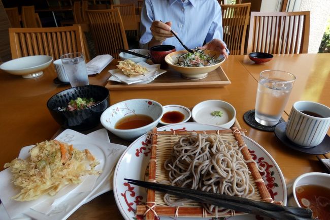 早朝から午前中、伊豆高原の観光をして、昼前にエクシブ伊豆に帰って来ます。<br /><br />この日の昼食は日本料理 黒潮を予約していますが、開店時間にまだ少しあるので、ラウンジシーガルで冷たいものを頂きます。<br />