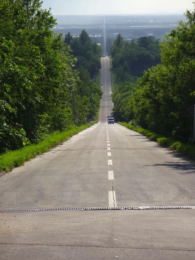 初夏の旅行は久しぶりの北海道にしました。<br /><br />これで夫婦としては５回目、norisa個人としては大学生の時から数えて７回目にもなります。<br /><br />今回はフェリーでも、千歳空港経由でもなく女満別空港から北海道に入りました。<br /><br />表紙の写真は天に続く道！！です。<br /><br />名前の由来は、まっすぐな道がはるか遠くまで続き、その先が天まで続いているように見えることです。<br /><br />知床半島を皮切りに北海道の東部を５日間でドライブしましたーーー。<br />