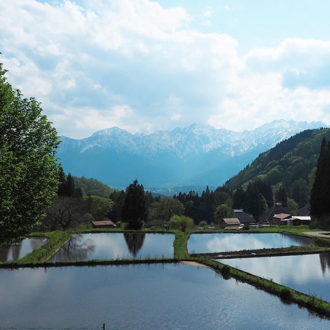 白馬の青鬼集落の美しい風景