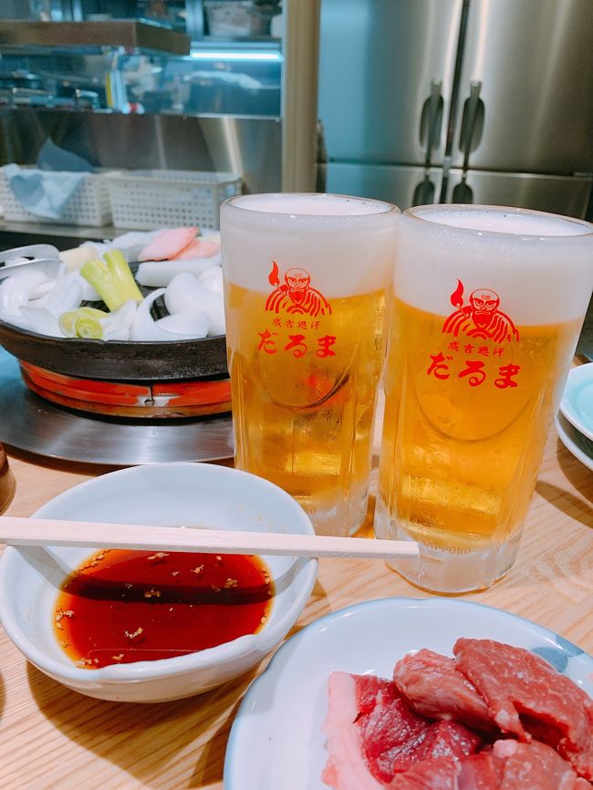 おおぐま&こぐまの札幌旅行は今回3回目。<br />今までは週末の土日を含めた旅行でしたが、今回は木曜・金曜・土曜の2泊3日です。<br /><br />週末大行列を作るだるまも今回はよさこい祭りと重なったため早い時間帯は待ち時間なく入ることができました。<br /><br />3回目の札幌のスケジュール<br />6日(木曜日)<br />東京⇒千歳空港 (JAL 14:30出発⇒16:00着)<br />千歳空港⇒ホテル (ホテルビスタ札幌大通りチェックイン)<br />夕食1回目:だるま (18:07到着)<br />夕食2回目:開陽亭 (21:12到着)<br /><br />7日(金曜日)<br />藻岩山で登山 (ホテル7:30出発⇒藻岩山 8:34着)<br />ランチ:根室はなまる (はなまる到着 10:57)<br />豊平川雁来河川健康公園でゴルフ (15:00到着)<br />夕食1回目:だるま (18:40到着)<br />夕食2回目:いただきます (20:00到着)<br />夕食3回目:串かつ 千里 (21:00到着)<br /><br />8日(土曜日)<br />おみやげ購入<br />ランチ1回目:味の羊ヶ丘 (12:00到着)<br />ランチ2回目:根室はなまる(13:15到着)<br />ホテル⇒千歳空港<br />ちょい飲み:ライオン<br />千歳空港⇒東京 (JAL 19:00出発⇒20:30着)<br /><br />