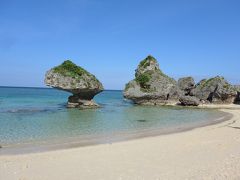 ２０１９年５月梅雨入りしたけど快晴の沖縄を観光しました!!４日目Part1・本島中部・ホテル日航アリビラのニライビーチ朝散歩(^O^)!!