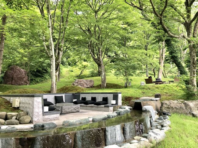 家族三人で、群馬県にある ルレ・エ・シャトー加盟の宿 別邸 仙寿庵へ。ずっと気になっていたものの なかなか希望の日程で予約できず、今回ようやく初訪問!!<br /><br />一泊二日のぶらり旅。<br /><br />【往路】上越新幹線 <br />東京駅 13:40 発→上毛高原駅 14:46着<br /><br />【復路】上越新幹線<br />上毛高原駅 12:20 発→東京駅 13:28着<br /><br />