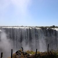 南部アフリカ紀行４日目、水飛沫＆大雨・ビクトリアの滝ジンバブエ側の鑑賞ルート