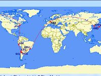 3度目の皆既日食は世界一周ルートで南米チリ(1)54時間かけてチリのラ・セレナへの移動&全行程概要編