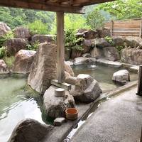 梅雨の信州温泉巡り　源泉数日本一「中房温泉」