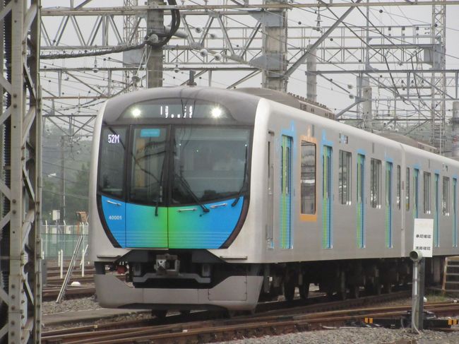 小手指車両基地から出庫される最新型電車　　2019.6.21<br /><br />6月の街歩きは地元所沢の早朝ウォーキングです。<br />今回は地元所沢市西部地域の道端や畑、雑木林など草花や野菜などを集めて編集してみました。<br />例年6月に熟す自宅の庭のヤマモモは今年も豊作でした。<br />時々飼い猫のライムの成長した顔をのぞかせます。<br /><br />6月21日（金）曇り<br />1回目は自宅の南方向の北野地区です。<br />晴れた日にしようと思ったが、今年は梅雨の中休みがなく、曇り空ながら出かけることにした。<br />朝食前なので、いつもの朝と同様にコップ1杯のヨーグルトとオレンジジュースmixを飲んで出発。<br />家から3分の小手指陸橋を越え、ガソリンスタンドの鉢植えの花を撮ってから南に向かって国道463入間所沢バイパスを越え、北野小の脇を通って北野運動公園あたりまで行ってくるのが「北野コース」。<br /><br />6月27日（木）<br />2回目の早朝ウォーキングは自宅から北方向の北中地区です。<br />およそ90分のコースで、春の花はほとんど終わっており、のどかな野菜畑が広がる区域と、武蔵野の雑木林のうっそうとした中を通るコース。<br /><br />その他<br />ヤマモモが今年も豊作で、ヒヨドリが大声で鳴きながら仲間を呼んで食べていました。<br />5月で3歳になるライムは体重が4.6キロで安定し、健康状態も良好です。<br />3歳児健診とかはありません。（笑い）<br /><br />撮影<br />CANON PowerShot SX610HS 4.5-81mm(35ミリ換算25－450ミリ）<br /><br />3－5月の季節の街歩き<br />https://4travel.jp/travelogue/11499240