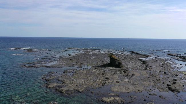 田子駅の近くの海岸、和歌山県<br /><br />ゴジラが背中に子供を乗っけてました!<br />