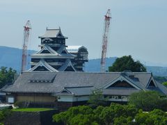 初九州新幹線乗車で熊本市内１泊２日旅【熊本市役所１４Ｆ展望ロビーから見た「熊本城」など編】