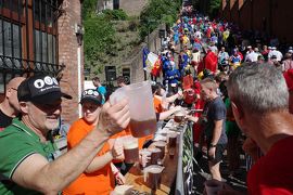 ベルギー旅行　5-2　Beer Lovers' Marathon、ビューラン山で給ビール！