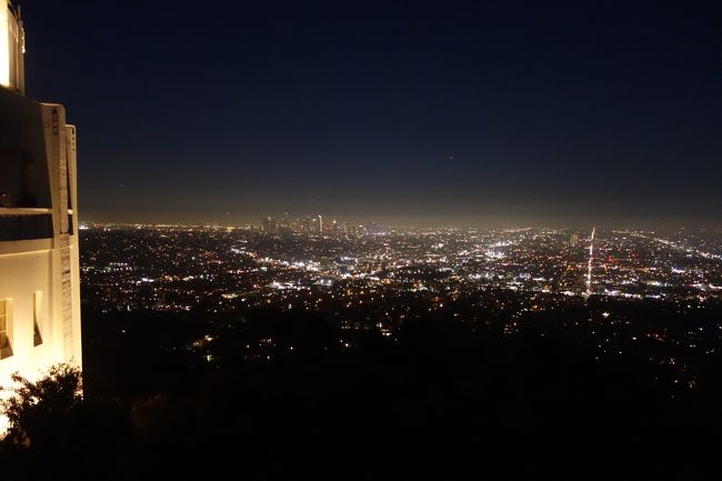 初めてのロサンゼルス1日目：シェラトングランドのラウンジ、グリフィス天文台夜景ツアー