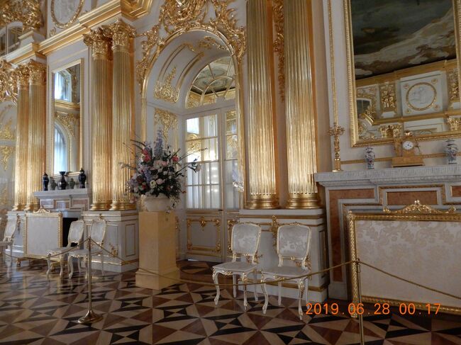 ｛宮殿｝　エカテリーナ宮殿（内部）Ⅳ　豪華絢爛・世界遺産　　ロシア・サンクトペテルブルク　
