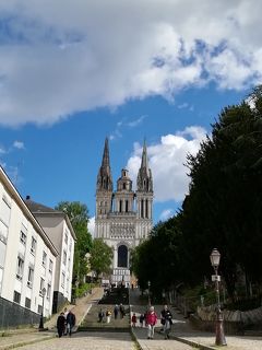 アンジェ♪延々と続く階段の向こうにはサン･モーリス大聖堂がそびえ立っていた♪2019年５月フランス ロワール地域他８泊１０日(個人旅行)９８