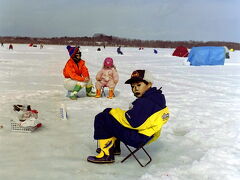 2001年姉沼氷上ワカサギ釣り