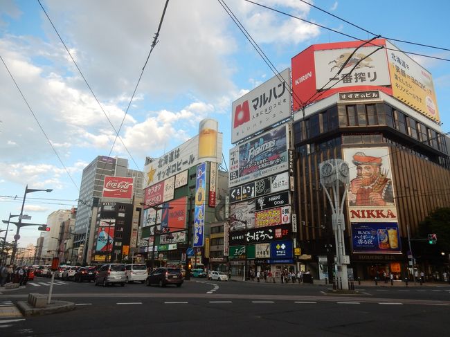 JALどこかにマイル今回は　沖縄　福岡　大阪　札幌から札幌が選ばれました<br />午前に用があり遅い便の選択でしたが空港に向かい早い便にさせていただきました<br />札幌と小樽グルメの旅です