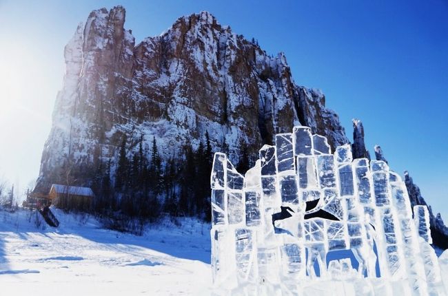 冬のシベリアへの旅6 世界遺産レナ川の柱群への厳寒ツアー (Extreme tour to Lena Pillar)