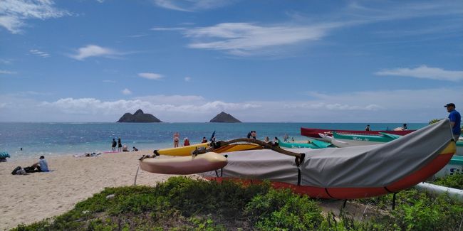 2019.6/24から7/3まで8泊10日でハワイ旅行しました。<br />宿泊 Waikiki Sand Villa Hotel<br />利用飛行機 ハワイアン航空HA821, 822<br />レンタカー One’s rent-a-car<br /><br />旅行中、2日間レンタカーでドライブしたのでピックアップしました。<br />前編(1日目) ホテルのレンタカー受付でレンタルしてオアフ島を東から反時計回りにドライブしました。<br />