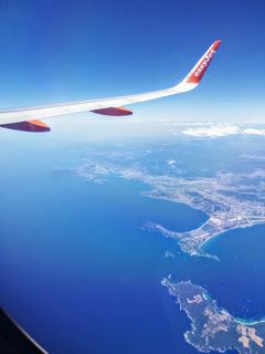 ニースからバルセロナ空の旅